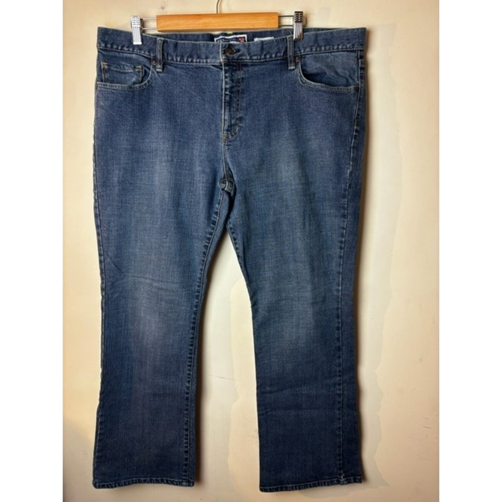 Old Navy Size 18 Short Ultra Low‎ Waist Boot Cut Jeans Stretch Denim Normcore